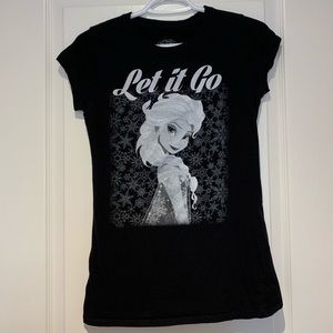 Disney Frozen Let It Go Black Shirt